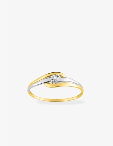 Bague solitaire fantaisie...