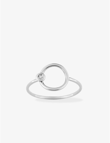 Bague fantaisie or blanc...