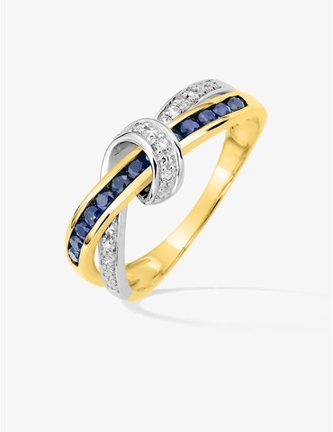 Bague or jaune 750 ‰,...