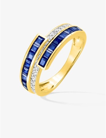 Bague or jaune 750 ‰,...