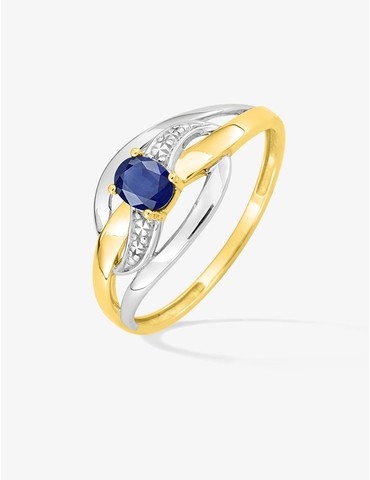 Bague or jaune 750 ‰,...