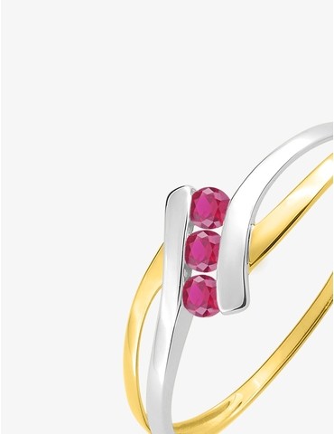 Bague or jaune 750 ‰,...