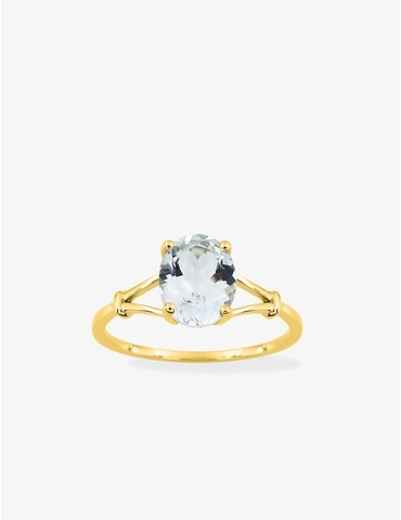 Bague or jaune 750 ‰ et...