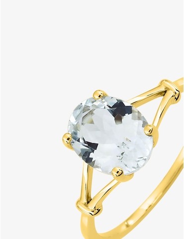 Bague or jaune 750 ‰ et...
