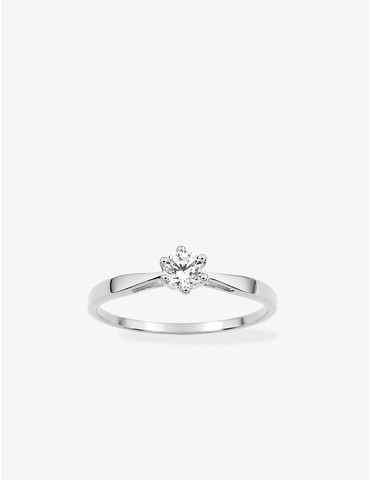 Bague or blanc 750 ‰ et...