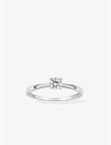 Bague or blanc 750 ‰, oxyde...