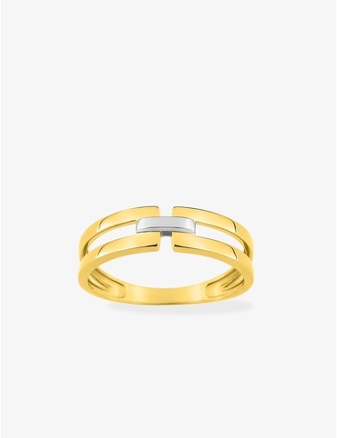 Bague or jaune 750 ‰ et...