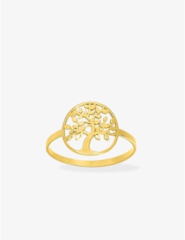 Bague arbre de vie or jaune...