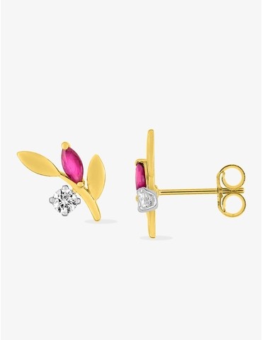 Boucles d'oreilles or jaune...