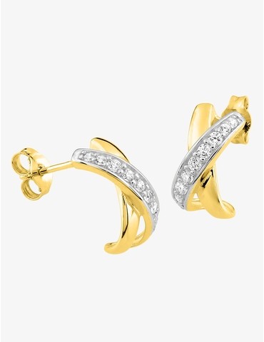 Boucles d'oreilles or jaune...