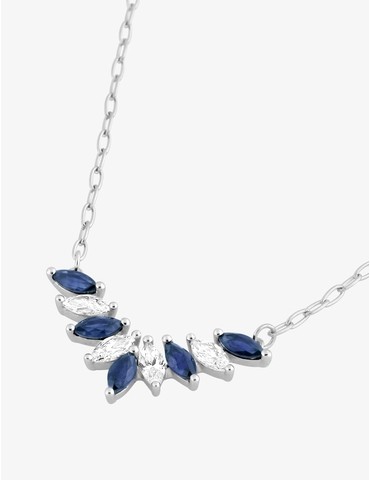 Collier fantaisie or blanc...
