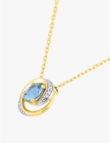 Collier or jaune 375 ‰...