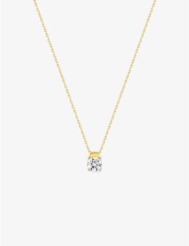 Collier or jaune 375 ‰ et...