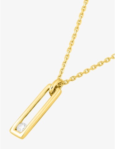 Collier fantaisie or jaune...