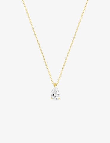 Collier fantaisie or jaune...
