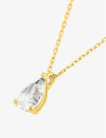 Collier fantaisie or jaune...