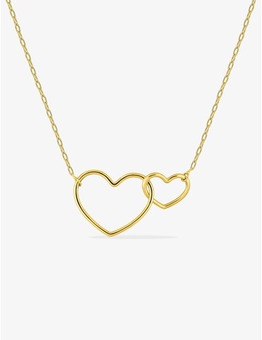 Collier doubles cœurs or...