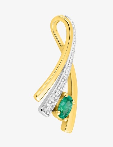 Pendentif or jaune 375 ‰,...
