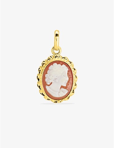Pendentif camée or jaune 375 ‰