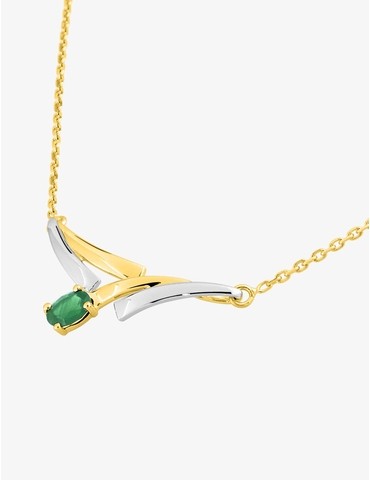 Collier fantaisie or 750‰...