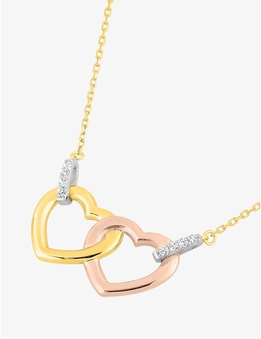 Collier tricolore double...