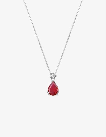 Collier or blanc 375‰,...