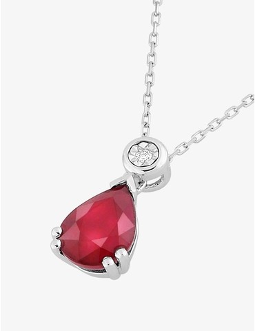 Collier or blanc 375‰,...