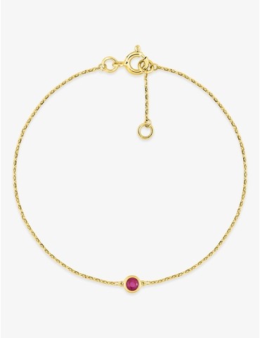Bracelet or jaune 750‰ et...