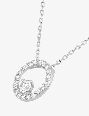 Collier or blanc 375‰ et...