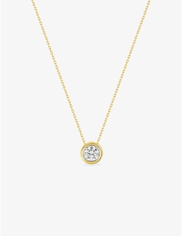 Collier or jaune 375‰ et...