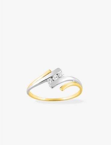 Bague trilogie en or 375‰...