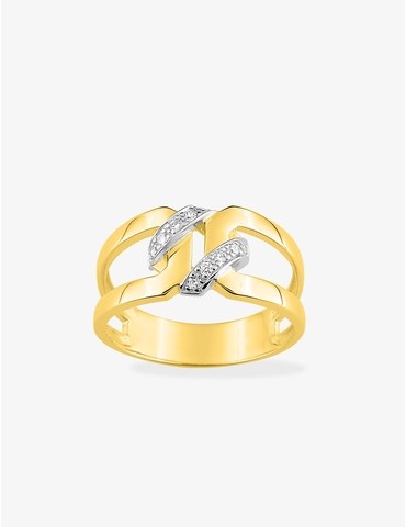Bague fantaisie rhodiée...