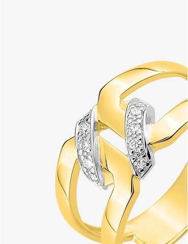 Bague fantaisie rhodiée...