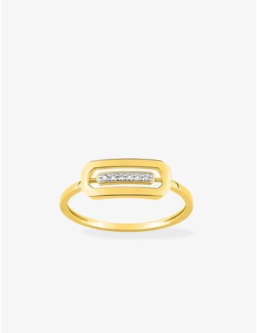 Bague fantaisie en or jaune...
