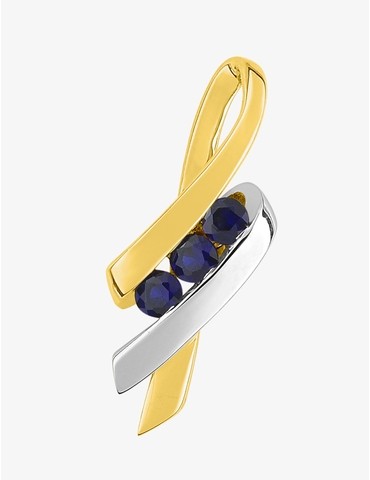 Pendentif saphir en or 750‰...