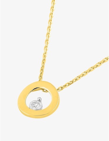 Collier en or jaune et...