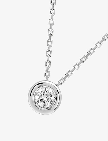 Collier or 750‰ et diamant...