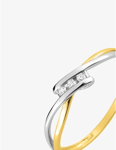 Bague trilogie en or 375‰...
