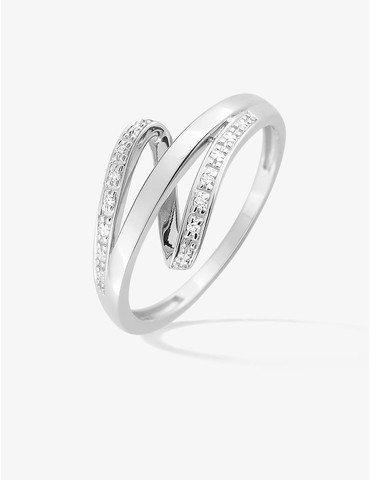 Bague fantaisie diamant en...