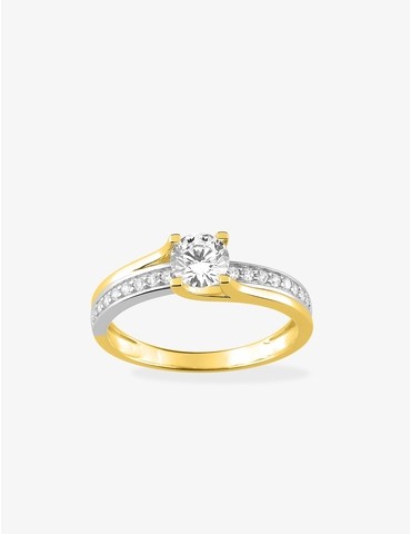 Bague solitaire fantaisie...