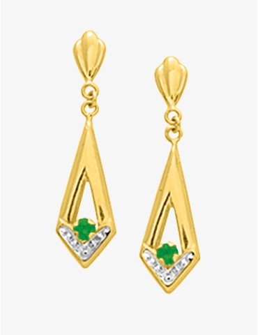 Boucles d'oreilles émeraude...
