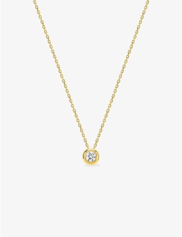 Collier en or 750‰ et diamant