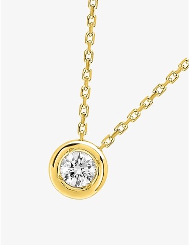 Collier en or 750‰ et diamant