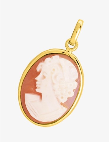 Pendentif camée en or 750‰