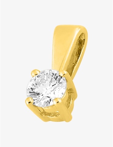 Pendentif or jaune 750‰ et...