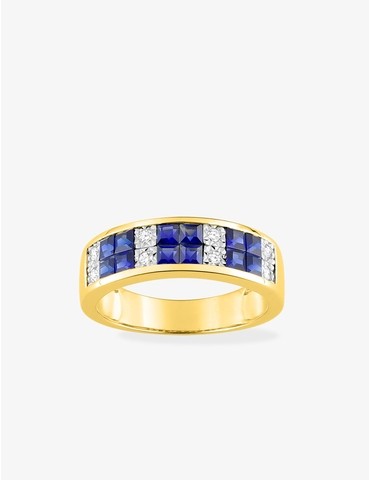 Bague or jaune 750‰,...