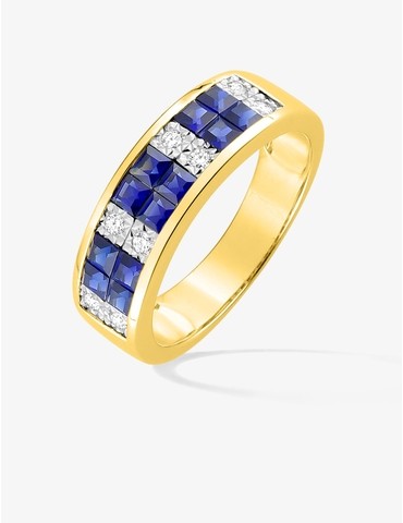 Bague or jaune 750‰,...