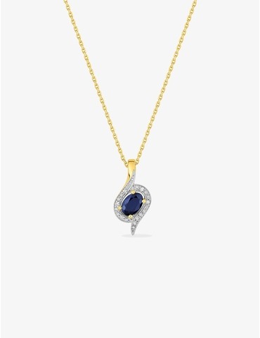 Collier or jaune 750‰,...