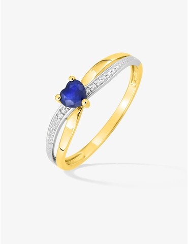 Bague or jaune 750‰,...