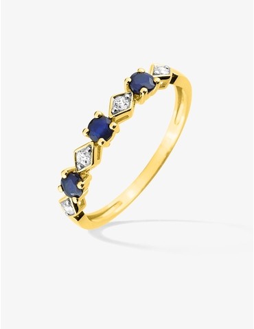 Bague or jaune 375‰,...
